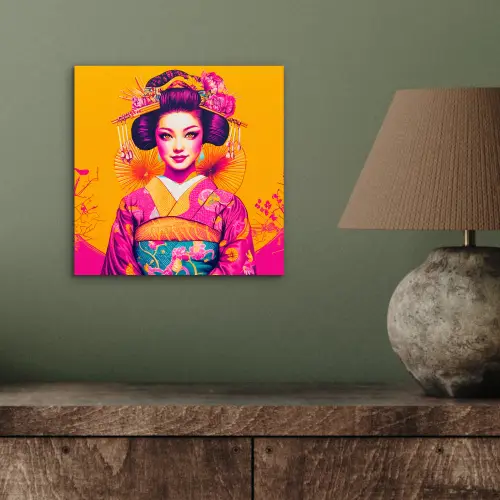Bloemen - Vrouw - Kimono - Roze aluminium wit klein -sfeer2
