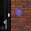 Donkerpaars - Klassiek Naambord Organisch middel -sfeer1