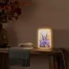 Lavendel - Bloemen - Natuur - Kunst Light Box met kabel (Tafellamp) klein -sfeer4