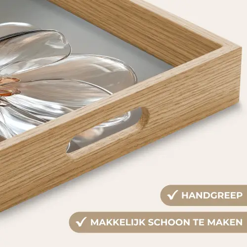 Bloem - Glazen - Doorzichtig Dienblad Rechthoek middel -USP_HandgreepNL