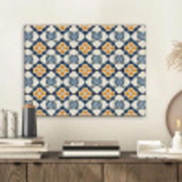 Klassiek - Geometrisch - Blauw PET vilt klein 837 -sfeer1