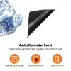 Delftsblauw - Haasje - Wit Inductie beschermer vinyl 3mm klein -zzzzzzz-td-onderkant
