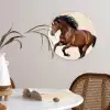Paard - Galop - Energie Wandcirkel kunststof plaat 5mm dik klein -sfeer4