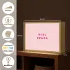 Girl power - Roze - Hartje Light Box met batterij (Wandlamp) middel -USP_websiteoverzichtDE
