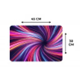 Abstract - Swirl - Futuristic - Neon Placemat vinyl groot -specs