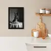 Paard - Bord - Pasta - Tafelkleed - Zwart Wit - Dieren KitchenYeah - Keuken - Fotolijst klein -sfeer1