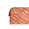 Strepen - Dynamisch - Oranje laptophoes neopreen klein 279 -detail