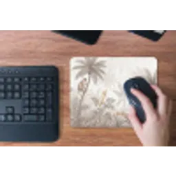 Jungle - Dieren - Palmbomen muismat rubber klein -toetsenbord