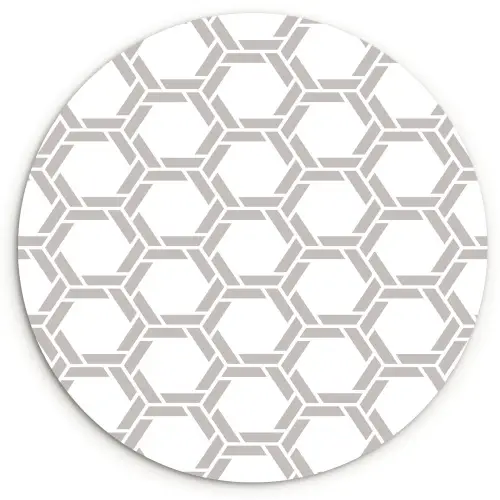 Grafisch - Patroon - Modern Wandcirkel kunststof plaat 5mm dik klein 188 -3d