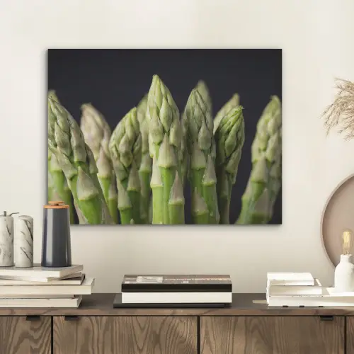 Asperges - Groen - Zwart PET vilt klein -sfeer1