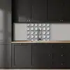 Borden - Bloemen - Blauw - Wit keuken achterwand 2 middel 865 -sfeer1