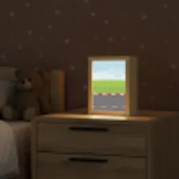 Racebaan - Illustratie - Sport - Kleurrijk Light Box met kabel (Kinderlampje) klein -sfeer1_kind