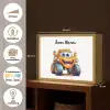 Auto - Oranje - Jongen - Kind Light Box met batterij (Wandlamp kind) middel -USP_websiteoverzichtNL