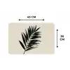 Palmblad - Subtiel - Groen - beige Placemat vinyl groot -specs