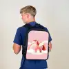 Eenhoorn - Vleugels - Roze - Regenboog Rugzak - Zwart middel -sfeer8