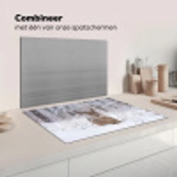 Hert - Sneeuw - Bos - Dieren - Vertederend Inductie beschermer vinyl 3mm klein -wsfeer7_website