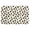 Madeliefjes - Grafisch - Zwart - Beige WCmat klein 1009 -3d