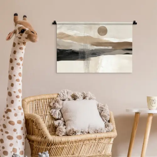 Minimalistisch - Landschap - Dimensie Wandkleed katoen klein -wsfeer5_kind