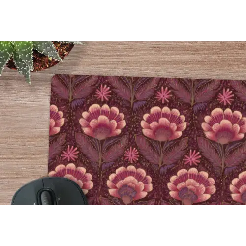 Bloemen - Waaier - Paars muismat rubber klein 262 -closeup