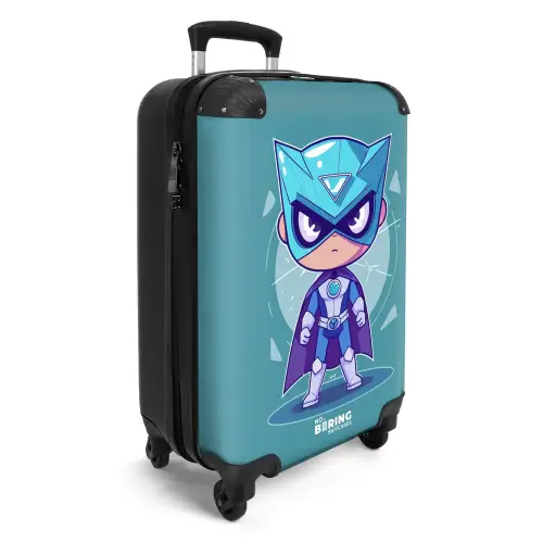 Turquoise tornado Koffer - NBS - Handbagage middel -productfoto_3d