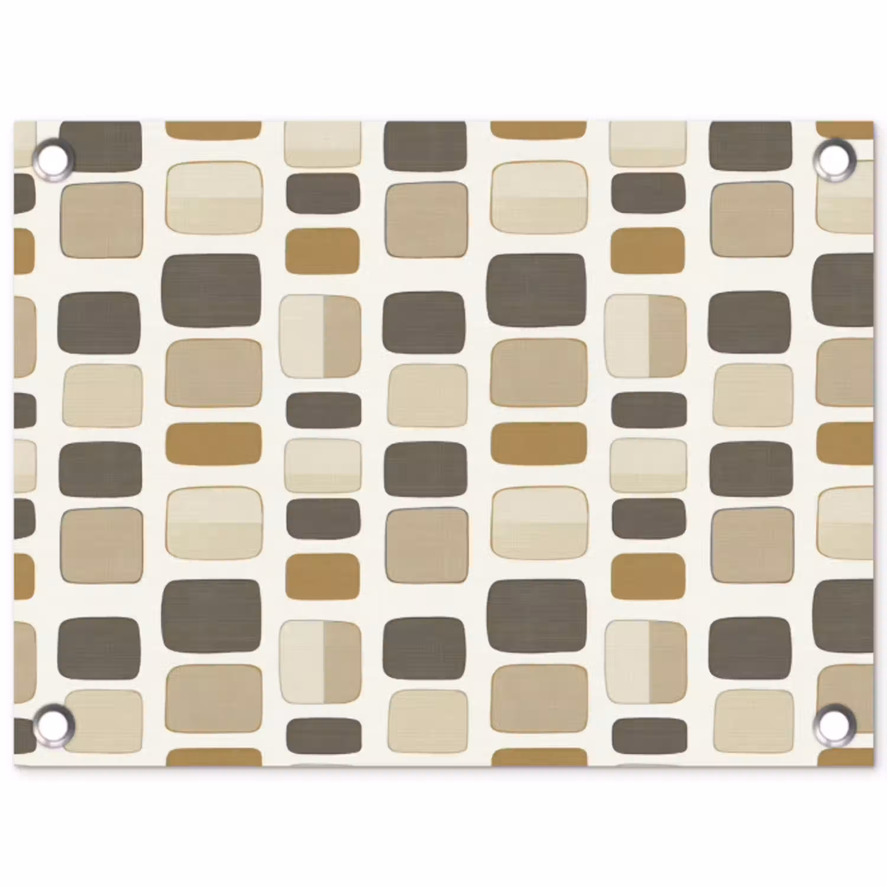 Blokken - Vintage - Grijs tuinposter los doek klein 239 -3d