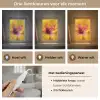 Geel - Hibiscus - Tropisch Light Box met kabel (Tafellamp) klein -USP_lichtkleurNL