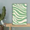Zebrapatroon - Groen - Retro canvas 2cm klein -sfeer4