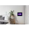 Neon - Love - Valentijn textielposter latten blank klein -woonkamer