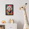 Vrouw - Kauwgom - Graffiti - Neonkleuren fotolijst zwart zonder passe partout klein -usfeer4_kinderkamer