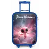 Roze Alien in Sterrennevel Kinderkoffer - Blauw klein -zz3dotto