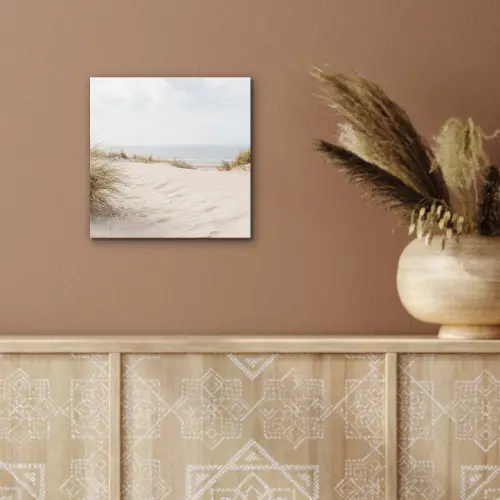 Wolken - Duinlandschap - Zand aluminium wit klein -sfeer4