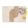 Symmetrische bocht - Koperkleurig Placemat vinyl groot -zzzproduct_Kitchenyeah-website