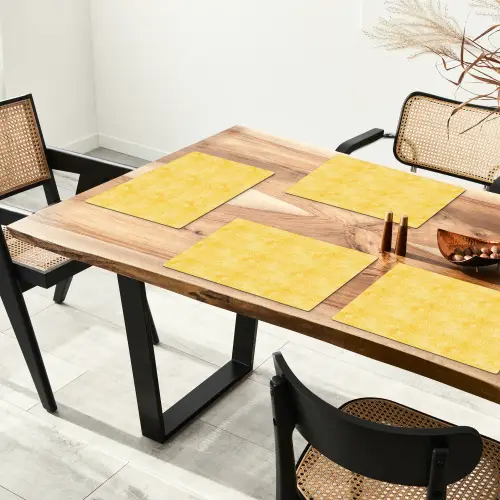 Frans - Citroen - Strepen - Wit - Geel Placemat vinyl groot 368 -zzsfeer4_Kitchenyeah-website