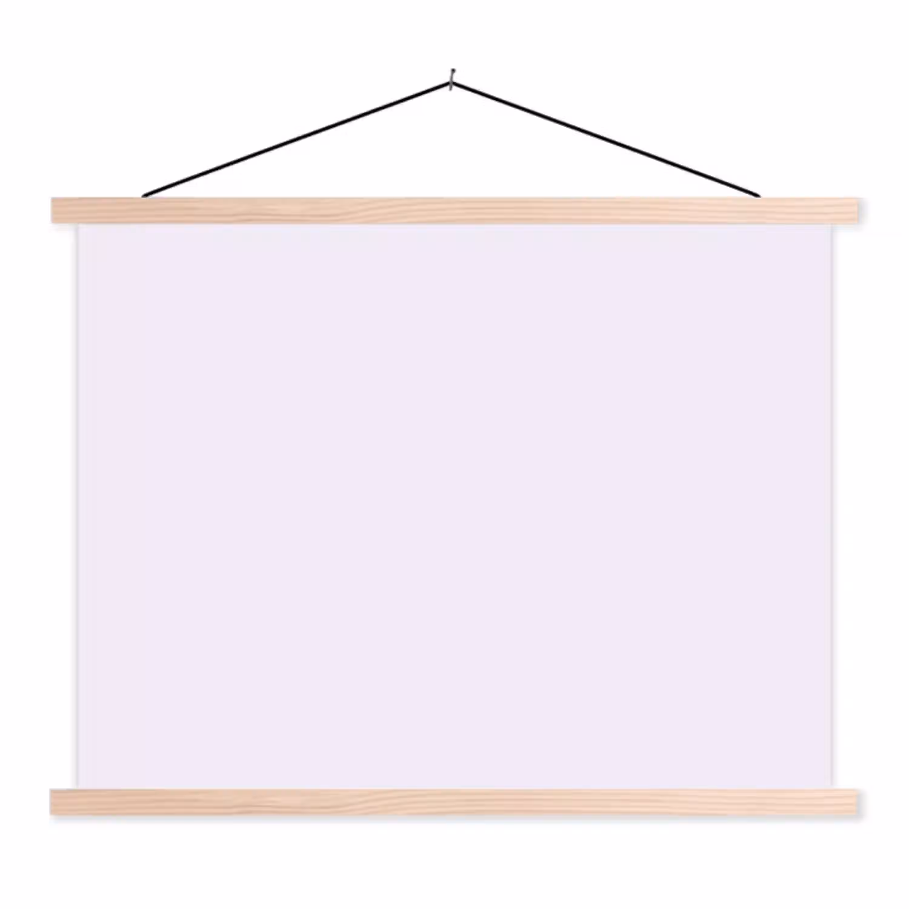 Lilac - Luxe - Paars textielposter latten blank klein 122 -3d