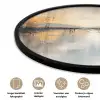 Abstract - Modern - Beige - Aesthetic - Goud Fotolijst rond zonder passe partout klein -closeup_NL