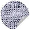 Oceaan - Bubbel - Blauw - Wit Wandcirkel behangsticker klein 186 -3d