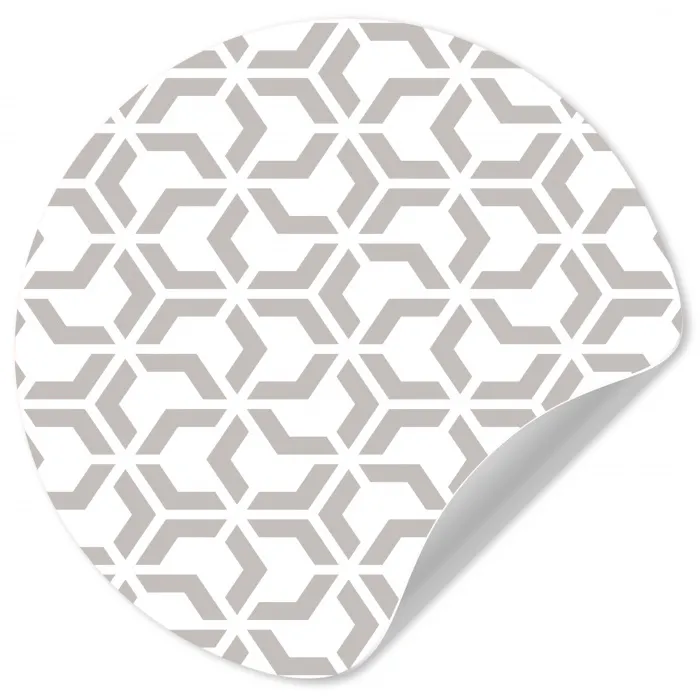 Grafisch - Patroon - Modern Wandcirkel behangsticker klein 186 -3d