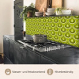 Patronen - Retro - Regen - Druppel - Groen keuken achterwand 2 middel 871 -usp_DE