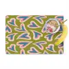 Groen - Retro - Hartjes - Patroon Placemat vinyl groot 368 -zzzproduct_Kitchenyeah-website