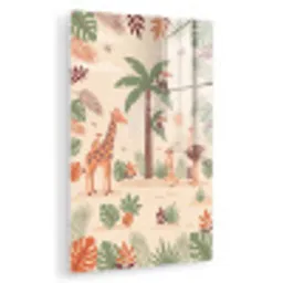 Dieren - Tropisch - Safari - Kleurrijk plexiglas 5mm klein -zzzproduct_nieuw