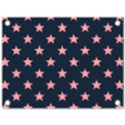Patroon - Sterren - Roze tuinposter los doek klein 239 -3d