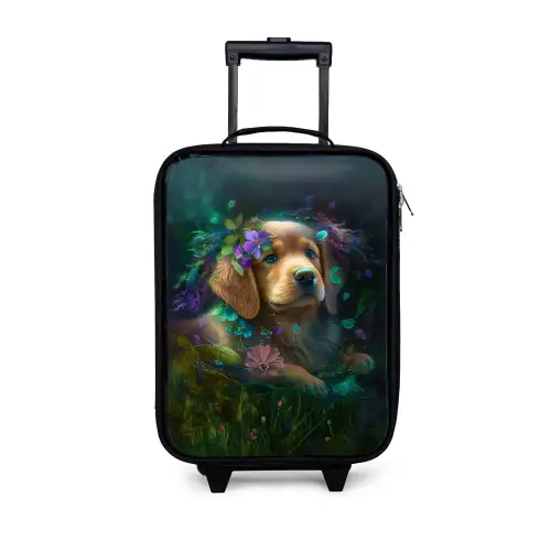 Polly Pup Kinderkoffer - Zwart klein -3d