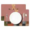 Illustratie - Vogel - Vlakken - Kleurrijk Placemat vinyl groot -zzsfeer2_Kitchenyeah-website