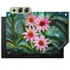 Bloemen - Roze - Glasmozaïek Inductie beschemer met haakjes klein -3d