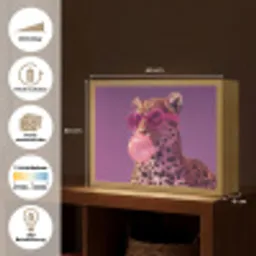 Panter - Zonnebril - Kauwgombel - Roze Light Box met batterij (Wandlamp) middel -USP_websiteoverzichtDE