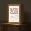 Retro - Bad - Roze Light Box met kabel (Tafellamp) klein -z3d_website