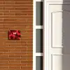 Rode bloemen - Modern Naambord Rechthoek middel -sfeer3-rechthoek-S