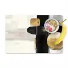 Vormen - Penseelstreken - Abstract - Goud Placemat vinyl groot -zzzproduct_Kitchenyeah-website