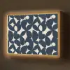 Modern - Geometrisch - Blauw Light Box met batterij (Wandlamp) middel 907 -z3d_website
