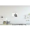Plant - Bladeren - Minimalistisch - Zwart textielposter latten blank klein -kinderkamer